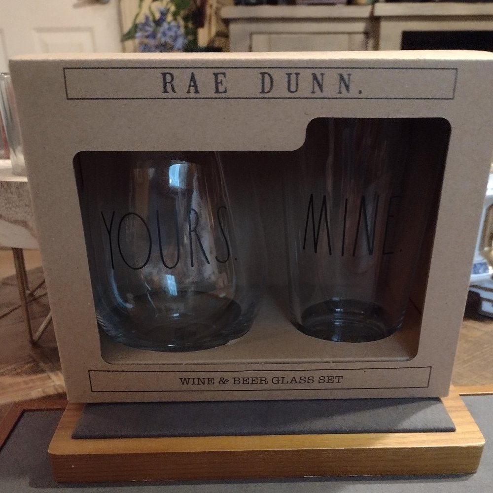 NEW Rae Dunn Beer & Wine Set